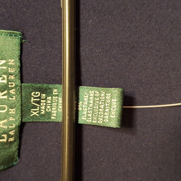 Lauren Ralph Lauren Navy Ruffle Top - Picture 3 of 6